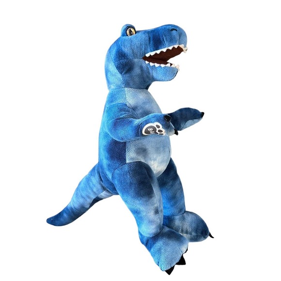 Build a Bear T Rex Tyrannosaurus Dinosaur Plush Stuffed Animal 16" Blue Roars - Picture 1 of 9